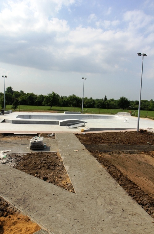 Najtrudniejsze prace w skateparku już na finiszu